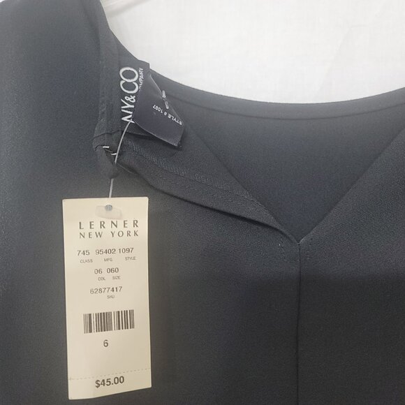 New Black Sleeveless Dress, Women's Size 6 - Picture 3 of 3